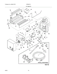 19 - Ice Maker parts for White Westinghouse Refrigerator WRS6W1EW6 from AppliancePartsPros.com