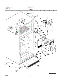 05 - Cabinet parts for White Westinghouse Refrigerator WRT15A0AW1 from AppliancePartsPros.com