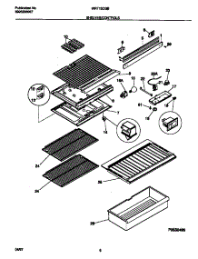 04 - Shelves / Controls parts for Frigidaire Refrigerator WRT13CGBD4 from AppliancePartsPros.com