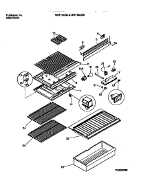 04 - Shelves, Controls, Divider, Mullion parts for Frigidaire Refrigerator WRT15CGBW1 from AppliancePartsPros.com