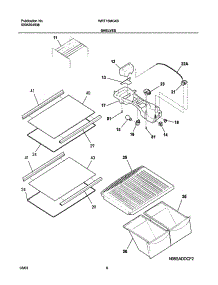07 - Shelves parts for White Westinghouse Refrigerator WRT15MG4BW0 from AppliancePartsPros.com
