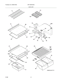 07 - Shelves parts for White Westinghouse Refrigerator WRT15MG5CS9 from AppliancePartsPros.com