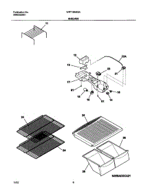 07 - Shelves parts for White Westinghouse Refrigerator WRT15MB3AQ3 from AppliancePartsPros.com