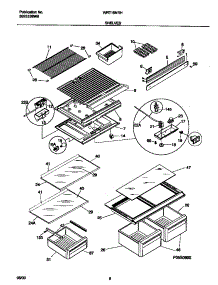 04 - Shelves parts for Frigidaire Refrigerator WRT16NRHW4 from AppliancePartsPros.com
