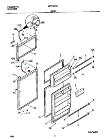 White-Westinghouse White / Westinghouse / Refrigerator - P5995345856 Door parts for White Westinghouse Refrigerator WRT16NRHD6 from AppliancePartsPros.com