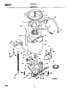 03 - Motor / Tub parts for Frigidaire Washer WWX433RBD4 from AppliancePartsPros.com