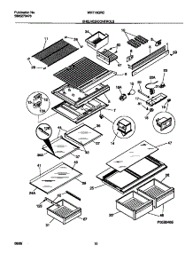 04 - Shelves / Controls parts for Frigidaire Refrigerator WRT16QRCZ0 from AppliancePartsPros.com