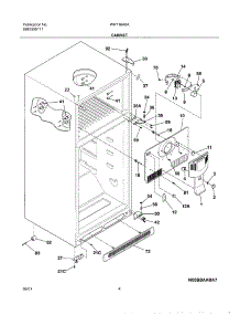 05 - Cabinet parts for White Westinghouse Refrigerator WRT18A0AW0 from AppliancePartsPros.com