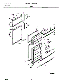 02 - Door parts for Frigidaire Refrigerator WRT18DGCY1 from AppliancePartsPros.com