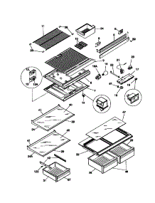 04 - Shelves, Controls parts for Frigidaire Refrigerator WRT18NRCD0 from AppliancePartsPros.com