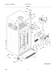 05 - Cabinet parts for White Westinghouse Refrigerator WRT18MP6CSN from AppliancePartsPros.com