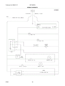 12 - Wiring Schematic parts for White Westinghouse Refrigerator WRT18MP5AQ8 from AppliancePartsPros.com
