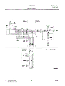 11 - Wiring Diagram parts for White Westinghouse Refrigerator WRT18MP5AW9 from AppliancePartsPros.com
