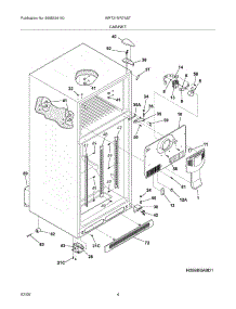 05 - Cabinet parts for White Westinghouse Refrigerator WRT21MR7AST from AppliancePartsPros.com