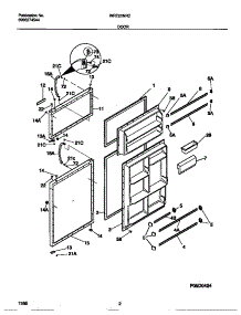 02 - Door parts for Frigidaire Refrigerator WRT21NRCW1 from AppliancePartsPros.com