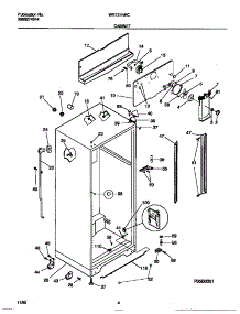 03 - Cabinet parts for Frigidaire Refrigerator WRT21NRCW1 from AppliancePartsPros.com