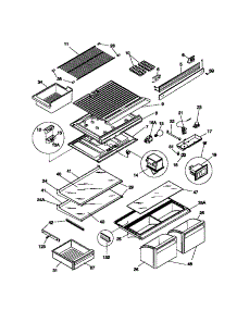 04 - Shelves, Controls parts for Frigidaire Refrigerator WRT21NRCZ0 from AppliancePartsPros.com