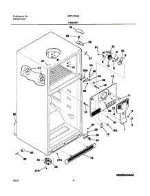 05 - Cabinet parts for White Westinghouse Refrigerator WRT21S4AQ1 from AppliancePartsPros.com
