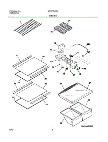 07 - Shelves parts for White Westinghouse Refrigerator WRT21MG3AW3 from AppliancePartsPros.com