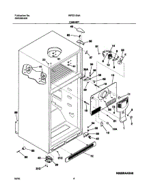 05 - Cabinet parts for White Westinghouse Refrigerator WRT21S4AW0 from AppliancePartsPros.com