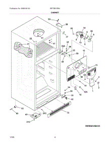 05 - Cabinet parts for White Westinghouse Refrigerator WRT5B1EW4 from AppliancePartsPros.com