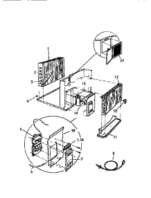 03 - Control Parts parts for Frigidaire Air Conditioner AC058J7B1 from AppliancePartsPros.com