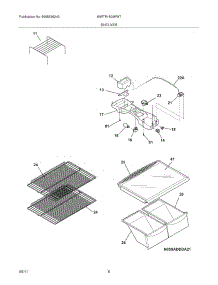 07 - Shelves parts for White Westinghouse Refrigerator WWTR1802KW7 from AppliancePartsPros.com