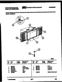 06 - Cabinet And Installation Parts parts for Frigidaire Air Conditioner AC088N7B1 from AppliancePartsPros.com