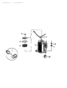 05 - Compressor parts for Frigidaire Air Conditioner ACO59J7B1 from AppliancePartsPros.com