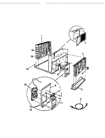 03 - Controls parts for Frigidaire Air Conditioner AC088J7B1 from AppliancePartsPros.com