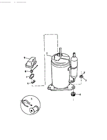 05 - Compressor parts for Frigidaire Air Conditioner AC088J7B1 from AppliancePartsPros.com