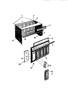 02 - Cabinet, Front, Wrapper parts for Frigidaire Air Conditioner AL097H1A1 from AppliancePartsPros.com