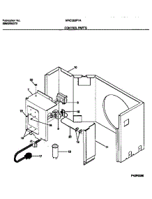03 - Control parts for Frigidaire Air Conditioner MAC053P7A2 from AppliancePartsPros.com