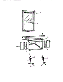 06 - Window Mounting parts for Frigidaire Air Conditioner AS248J2K1 from AppliancePartsPros.com