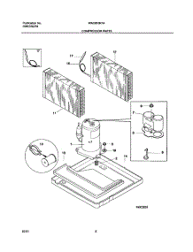 09 - System parts for White Westinghouse Air Conditioner WAC053K7A1 from AppliancePartsPros.com