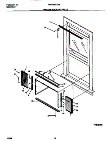 06 - Window Mounting parts for Frigidaire Air Conditioner WAC082G7A8 from AppliancePartsPros.com