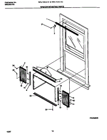 06 - Window  Mounting  Parts parts for Frigidaire Air Conditioner WAC103G1A1 from AppliancePartsPros.com