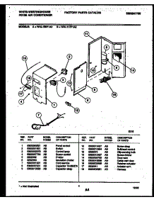 03 - Electrical Parts parts for Frigidaire Air Conditioner WAL117P1A2 from AppliancePartsPros.com