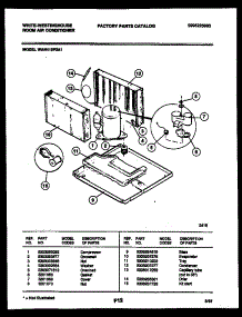 05 - Unit Parts parts for Frigidaire Air Conditioner WAH119P2A1 from AppliancePartsPros.com