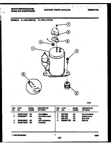 06 - Compressor Parts parts for Frigidaire Air Conditioner WAL117P1A2 from AppliancePartsPros.com
