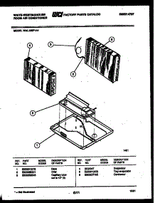 05 - Unit Parts parts for Frigidaire Air Conditioner WAL125P1A1 from AppliancePartsPros.com