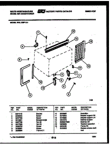 07 - Cabinet And Installation Parts parts for Frigidaire Air Conditioner WAL125P1A1 from AppliancePartsPros.com