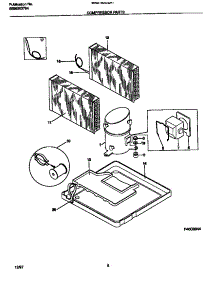 05 - Compressor  Parts parts for Frigidaire Air Conditioner WAS182G2A1 from AppliancePartsPros.com