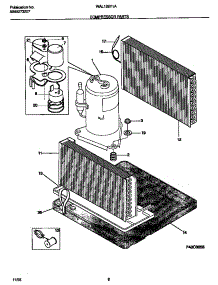 05 - Compressor Parts parts for Frigidaire Air Conditioner WAL126Y1A1 from AppliancePartsPros.com