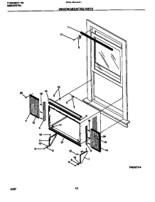 06 - Window  Mounting  Parts parts for Frigidaire Air Conditioner WAS182G2A1 from AppliancePartsPros.com