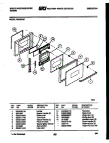 04 - Door Parts parts for Frigidaire Oven KB443LM1 from AppliancePartsPros.com