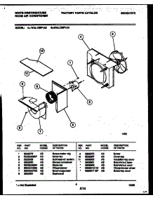 04 - Air Handling Parts parts for Frigidaire Air Conditioner WAL125P1A2 from AppliancePartsPros.com