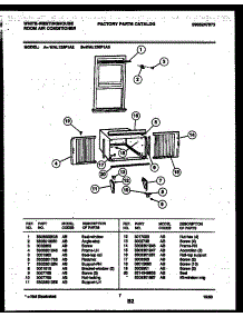 06 - Cabinet And Installation Parts parts for Frigidaire Air Conditioner WAL125P1A2 from AppliancePartsPros.com