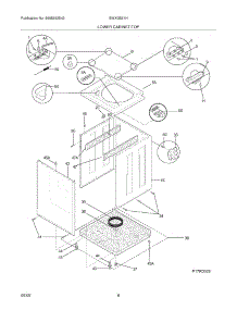 09 - Lower Cabinet / Top parts for White Westinghouse Washer Dryer Combo SWXG831HS4 from AppliancePartsPros.com