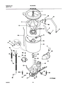 11 - Wshr Mtr,Hose parts for White Westinghouse Washer Dryer Combo WLXG42REW2 from AppliancePartsPros.com